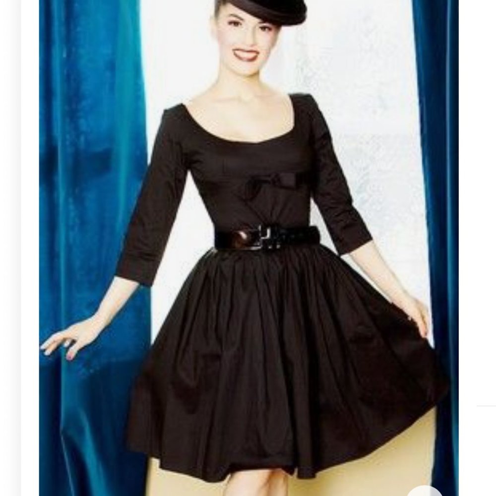 Bernie Dexter Kelly Dress in Blue Little Star Print